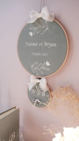 Porte alliance original – Duo de tambours brodés - photo 5