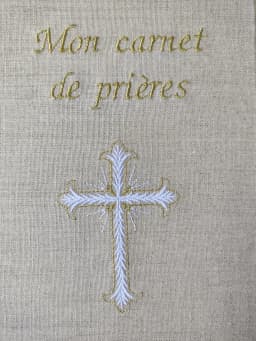 Carnet de prière en lin brut – Fait main et personnalisable - photo 8