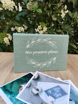 Mini boîte photo personnalisée en lin - photo 3