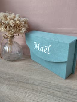 Mini boîte photo personnalisée en lin - photo 8